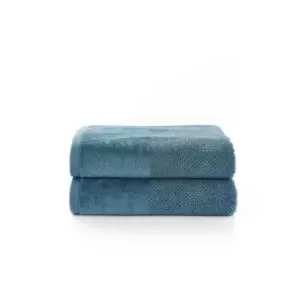 Image of Deyongs Reims 2 Pack Bath Towel - Petrol