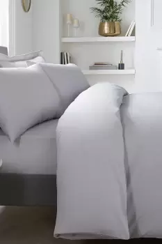 Image of 'Premium 400TC Plain Dye' Hotel Quality 100% Percale Cotton Duvet Cover Set