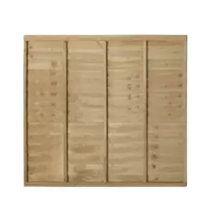 Image of Premier Overlap Lap Pressure Treated 5ft Fence Panel (W)1.83M (H)1.52M, Pack Of 5