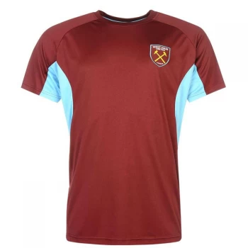 Image of Source Lab West Ham United T Shirt Mens - Claret/Blue