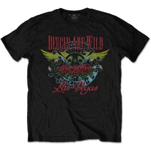 Image of Aerosmith - Deuces Are Wild, Vegas Unisex Medium T-Shirt - Black