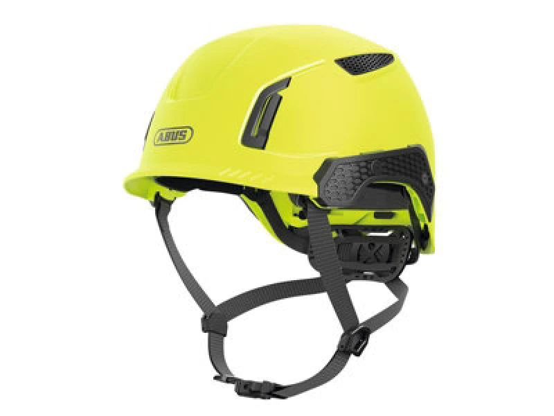 Image of Abus Spector Vented Safety Helmet Yellow 38281