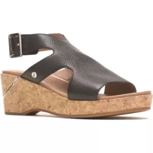 Image of Hush Puppies Womens Maya Leather Wedge Sandals UK Size 5 (EU 38)