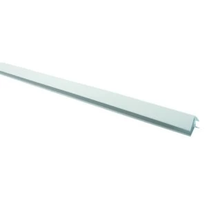 Image of Wickes PVCu White Angled Cladding Trim 2500mm