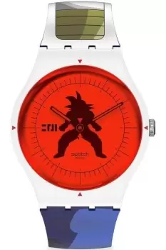Image of Unisex Swatch Vegeta Dragon Ball Z Watch SUOZ348
