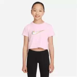 Image of Nike Cropped T-Shirt Girls - Pink