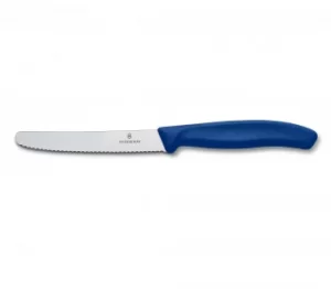 Image of Swiss Classic Tomato and Table Knife (blue, 11 cm)