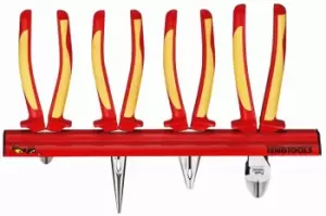Image of Teng Tools WRMBV04 4 Piece Insulated Pliers Wall Rack Set (1000V)