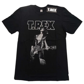 Image of T-Rex - Glam Unisex Medium T-Shirt - Black