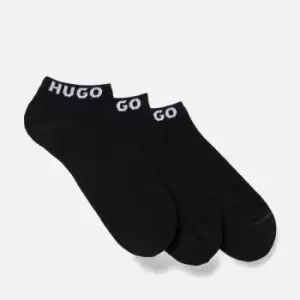 Image of HUGO Bodywear AS Uni Logo Cotton-Blend Socks 3 Pack - EU 39/EU 42