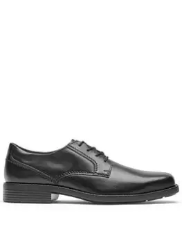 Image of Rockport Greyson Plain Toe Shoe - Black, Size 7, Men