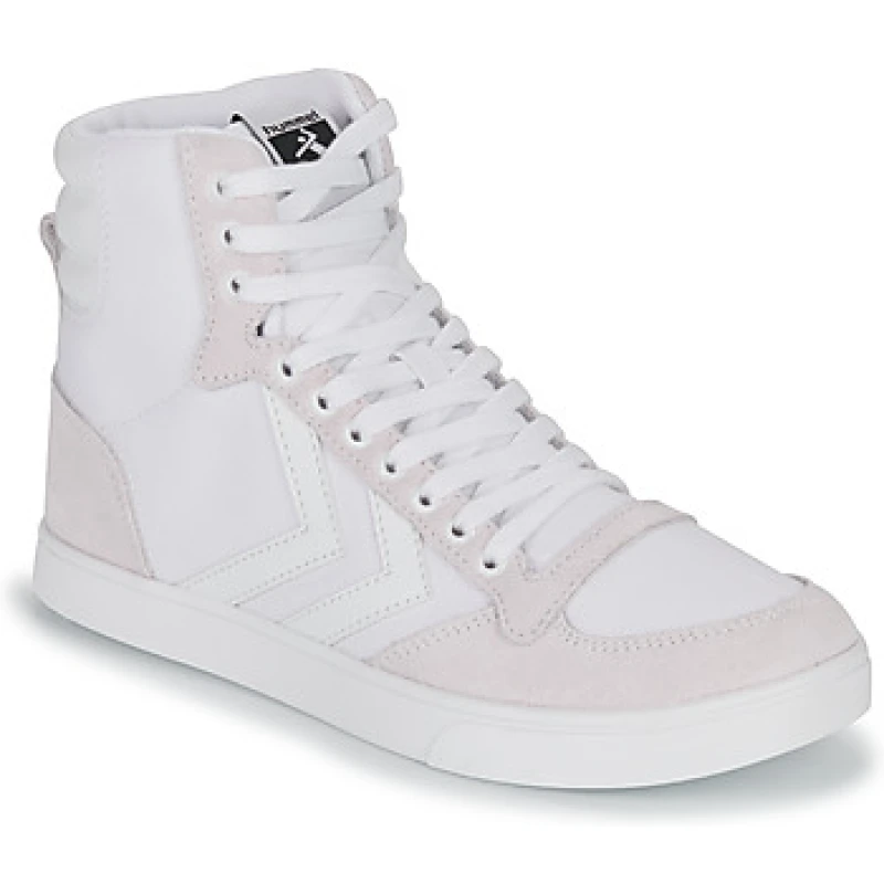 Image of hummel SLIMMER STADIL TONAL HIGH mens Shoes (High-top Trainers) in White