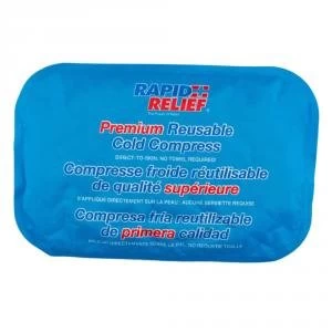 Image of Rapid Relief Premium Reusable Cold Compress 8" x 12" Blue RA11270 Up