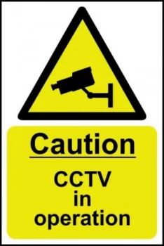 Image of Caut. CCTV In Oper.Sign Rigid 1mmPVC Brd