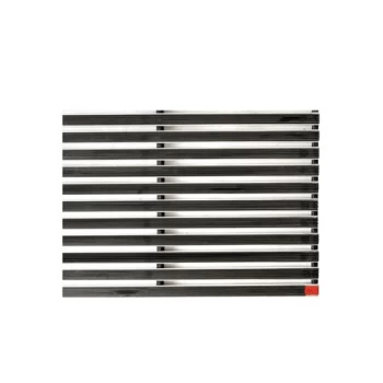 Image of ACO DrainMat Black Rubber and Aluminium Mat - 1000mm x 500mm