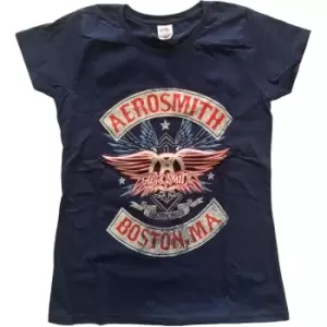 Image of Aerosmith - Boston Pride Ladies XX-Large T-Shirt - Blue