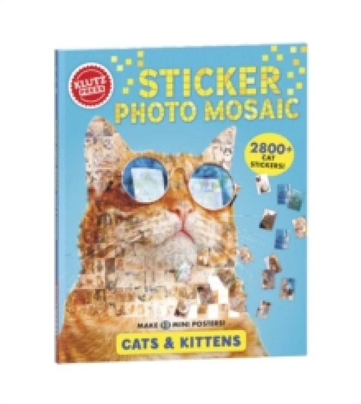Image of Sticker Photo Mosaics: Cats & Kittens (Klutz) Multiple-component retail product, part(s) enclose