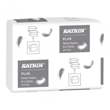 Image of Katrin Resta Napkin M2 2-Ply White 140 Sheet Pack of 15 31474
