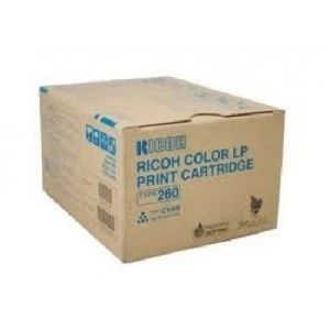Image of Ricoh Type 260 Cyan Laser Toner Ink Cartridge 888449