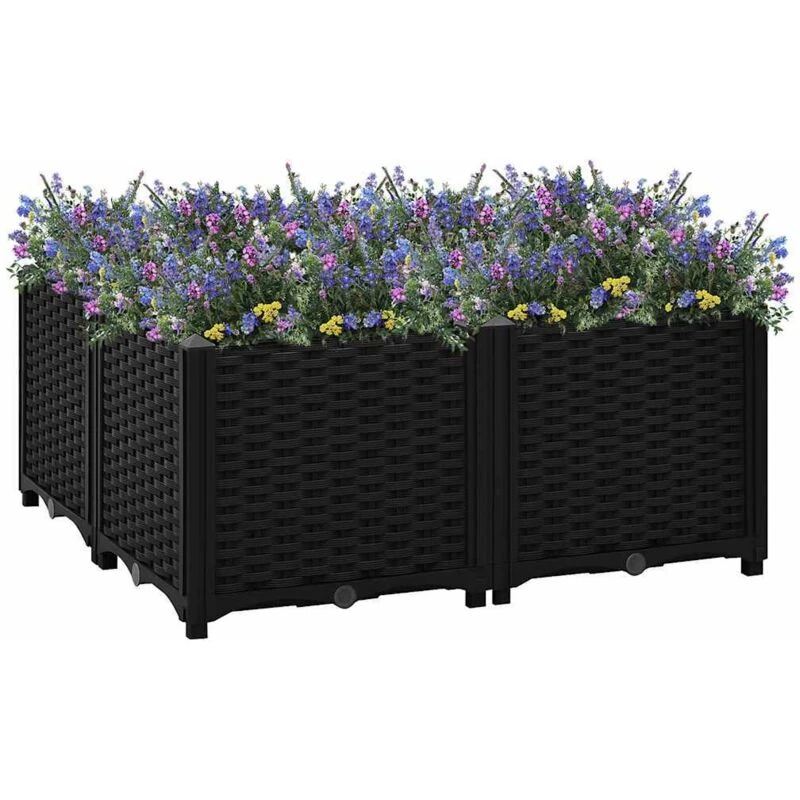 Image of VIDAXL Raised Bed 80x80x38cm Polypropylene Vidaxl 8720286493335
