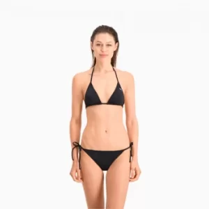 Image of PUMA Swim Womens Bikini Bottoms Side Tie, Black, size Medium, Clothing