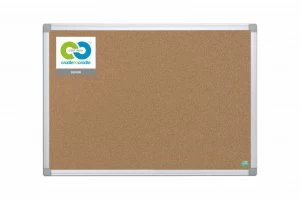 Image of Bi-Office Earth-It Aluminium Frame Cork Board 1200x900mm CA051790