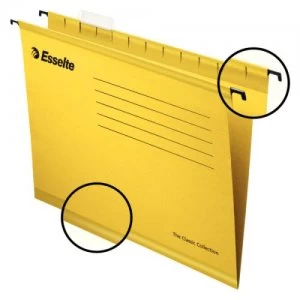Image of Esselte Classic Suspension File A4 Yellow PK25
