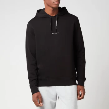 Image of Armani Exchange Centre Logo Hoodie Black Size S Men