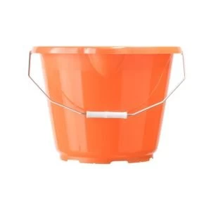 Image of BQ Orange Plastic 12000ml Bucket