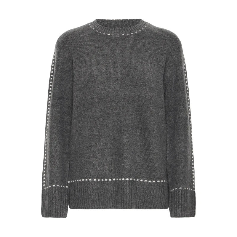 Image of fransa Woman sweater fransa Elise 1 Gris Female XS