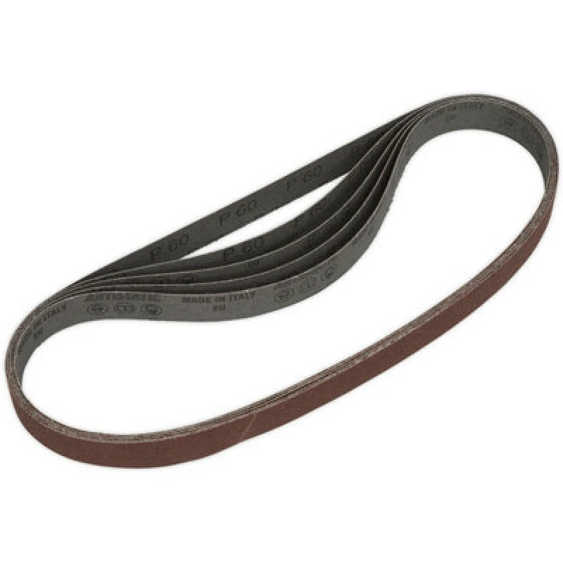 Image of Loops 5 PACK - 25mm x 762mm Sanding Belts - 60 Grit Aluminium Oxide Slim Detail Loop Multi