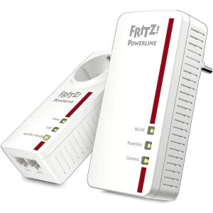 Image of Powerline 1260E/1220E WLAN Set (WLAN-Access Point, Ideal for Media Streaming or NAS Connections, 1200 MBit/s, German Version)...
