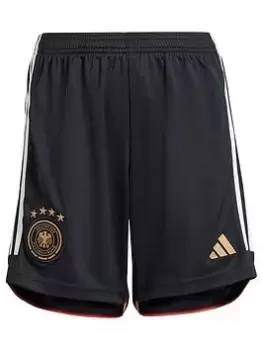 Image of adidas Junior Germany Home 22/23 Replica Short, Black, Size 7-8 Years