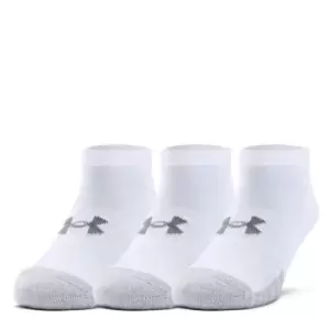 Image of Under Armour Heatgear No Show Socks 3pk - White