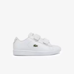 Image of Lacoste Infants' Carnaby Evo BL Synthetic Trainers Size 8 UK Kids White