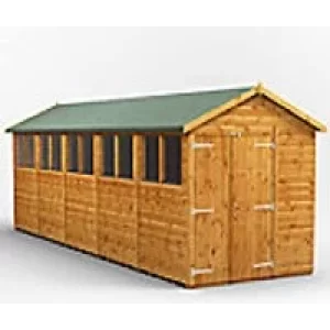 Image of Power Garden Shed 206PADD Golden Brown 20x6