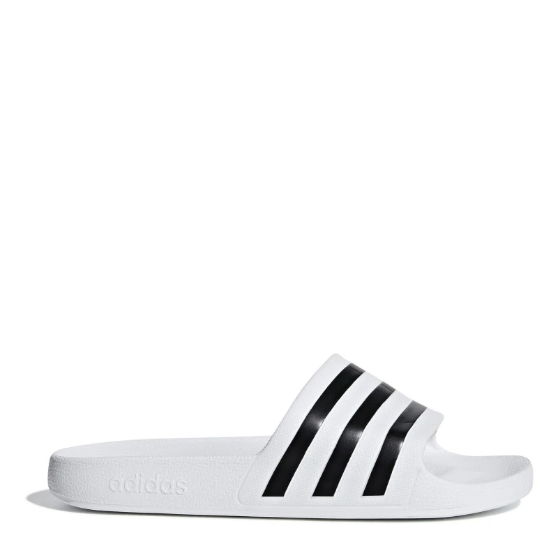 Image of adidas Adilette Aqua Slide Mens White/Black unisex 12 (47.3)