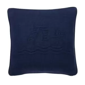 Image of Bedeck of Belfast Signature Knit Cushion 45cm x 45cm, Midnight
