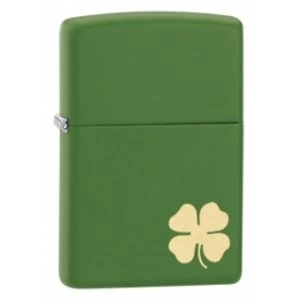Image of Zippo Shamrock Moss Green Matte Windproof Lighter
