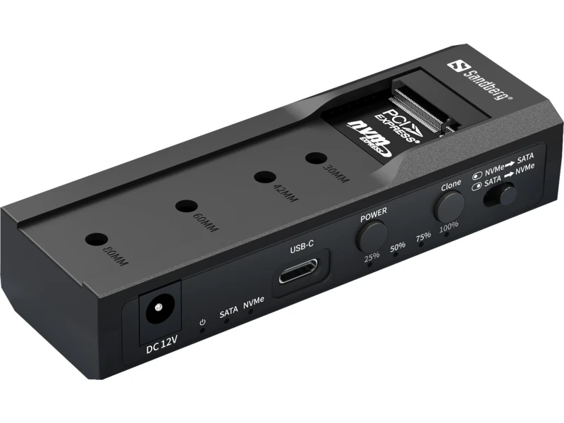Image of Sandberg USB 3.2 Cloner and Dock for M2 + NVMe + SATA