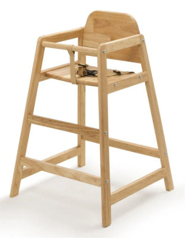 Image of Safetots Simply Stackable Wooden High Chair, Natural, Highchair For Baby And Toddler, Stylish And Practical