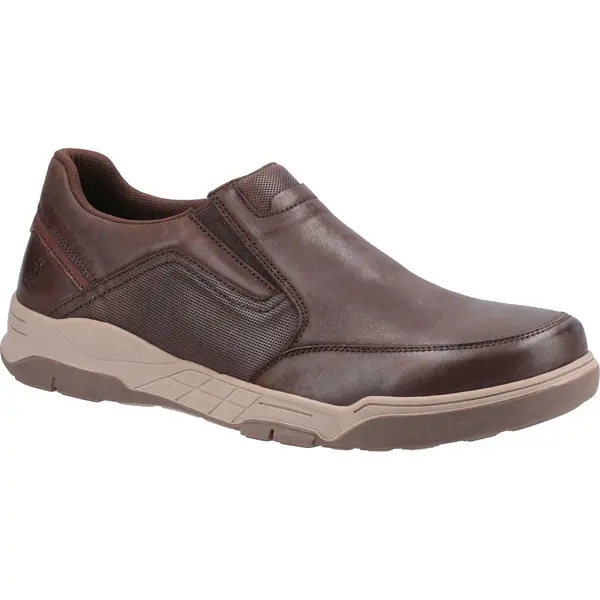 Image of Hush Puppies Mens Fletcher Wide Fit Slip On Shoes - UK 9