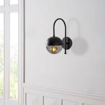Image of Karsor - 3303 Black Fume Wall Lamp
