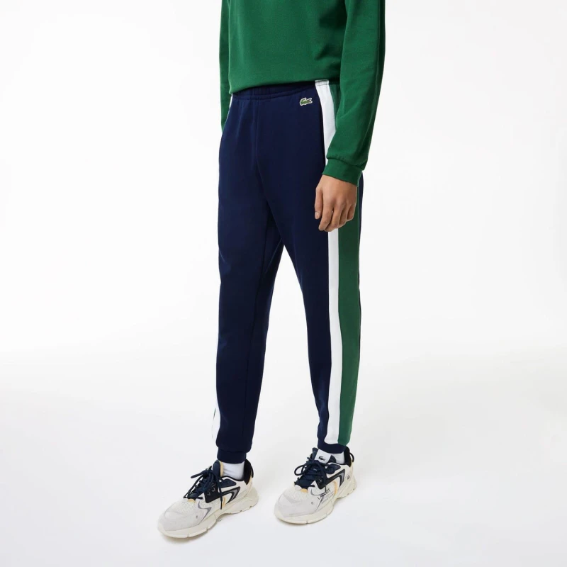 Image of Lacoste Brushed Fleece Cut & Sewn Training Joggers Multi Colour male XS