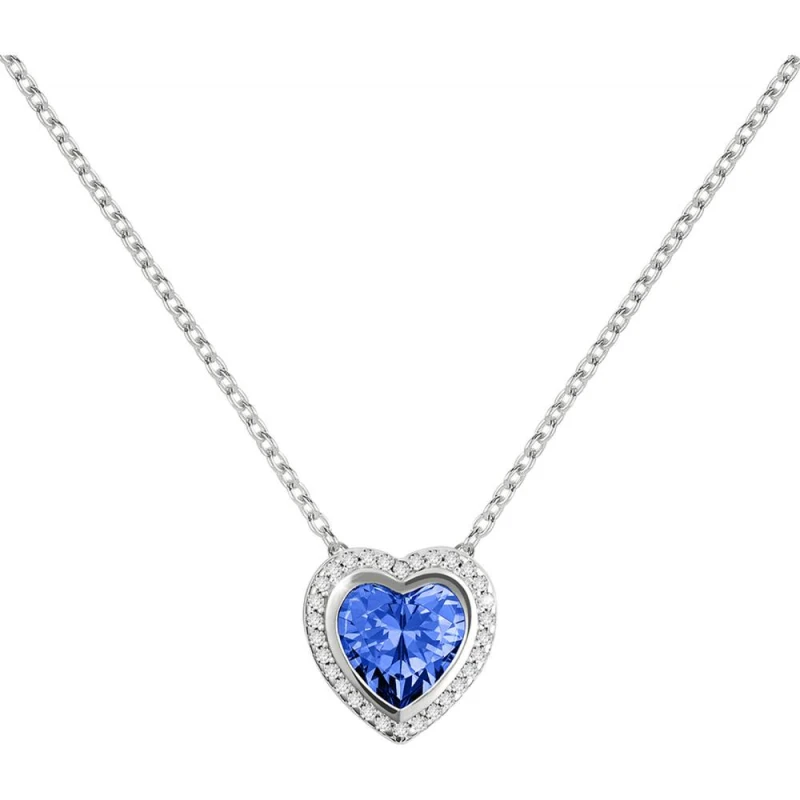 Image of Radley RYJ2477 Silver Blue CZ Heart Necklace - J81203