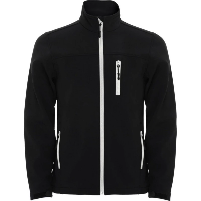 Image of ROLY ROLY Men Antartida Soft Shell Jacket in Black Size: Small Black S Male 5063470457663