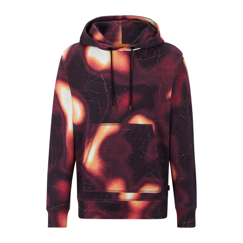 Image of Boss Mens Weheat Pull Over OTH Hoodie Medium Pink male S