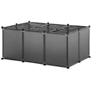 Image of Pawhut Small Pet DIY 22 Panel Playpen For Guinea Pigs/Hamsters - Grey