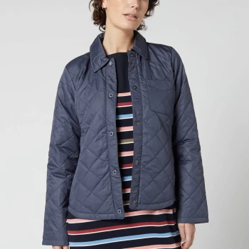 Image of Barbour Womens Blue Caps Quilted Jacket - Summer Navy - UK 10