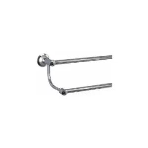 Image of Metro Double Towel Rail - Chrome/Satin Chrome - 6327C-S - Chrome - Miller